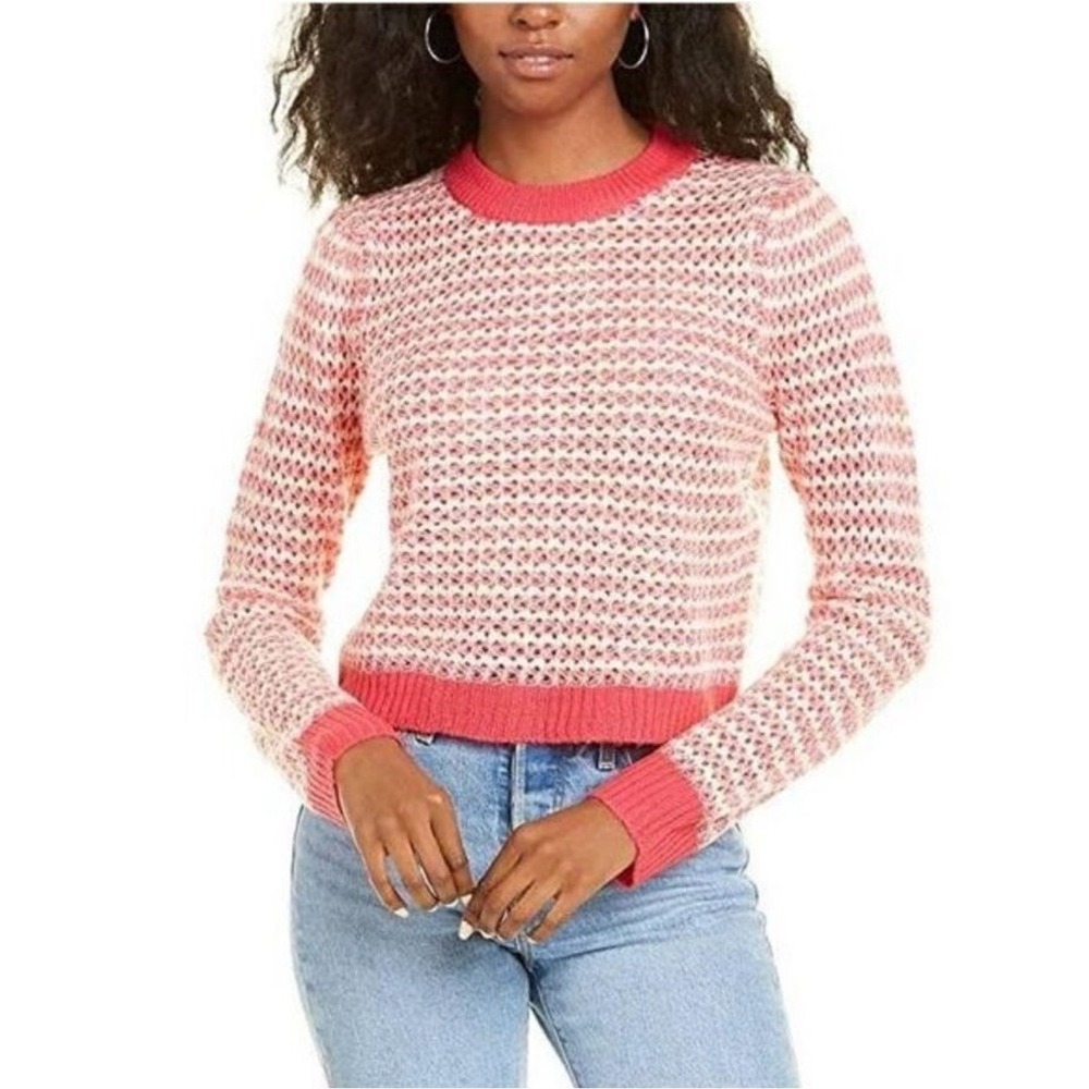 NWT WAYF Puff Sleeve Sweater Women's S Knit Top